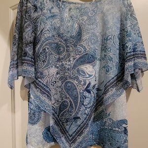 Avenue, Blue tank and overlay shirt